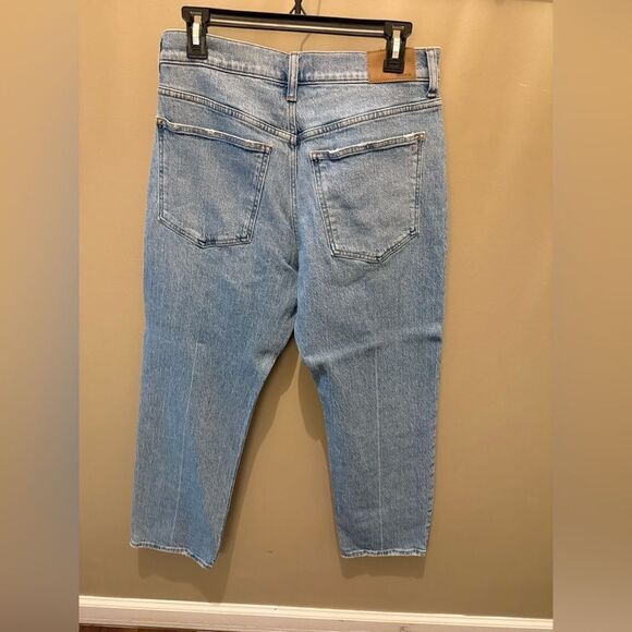 Madewell 90s Straight Leg Light Blue Jeans - Picture 4 of 5